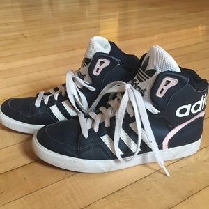 Adidas Neo high tops navy blue
